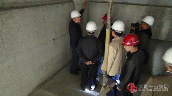 山大二院项目申报太原市结构优质工程接受市质监站的检查